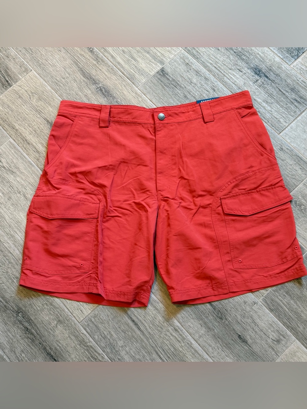 Reel Legends Hybrid Shorts
Mens Size 42 Red Orange
Fishing Camping Beer Pocket